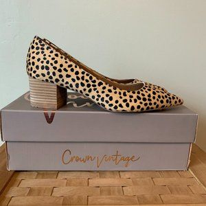 8.5 Near-New Crown Vintage Leopard Print Heels